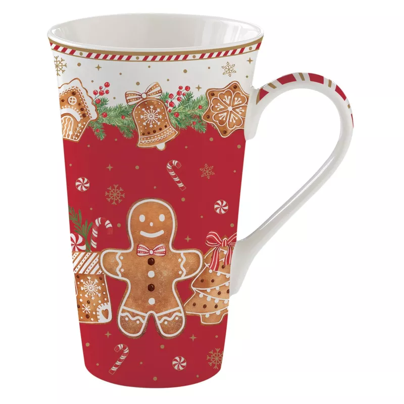 EASY LIFE FANCY GINGERBREAD Coffret Mega Mug 60 Cl Porcelaine EASYLIFE 2 EASY LIFE FANCY GINGERBREAD Coffret Mega Mug 60 Cl Porcelaine EASYLIFE – Image 2