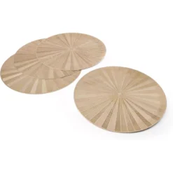 Kitchen Craft MIKASA Set De Table Rond Or 4pcs -Peugeot Boutique MIKASA Set de table rond Or 5