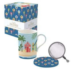 EASY LIFE A LA PLAGE Coffret Tisanière 35 Cl En Porcelaine 7 EASY LIFE A LA PLAGE Coffret Tisanière 35 Cl En Porcelaine -Peugeot Boutique a la plage coffret tisaniere 35 cl en porcelaine 3