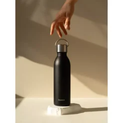 ACTIVE Bouteille Isotherme Double Paroi En Inox Avec Poignée Qwetch 1 L Noir -Peugeot Boutique active bouteille isotherme double paroi en inox avec poignee qwetch 1 l noir 5