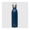 ACTIVE Bouteille Isotherme Double Paroi En Inox Avec Poignée Qwetch 600 Ml Bleu Marine Bouchon Sport Inclu SC
