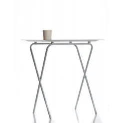ADA Table Pliante D´appoint Avec Grand Plateau Amovible DHO Blanc SC -Peugeot Boutique ada table pliante dappoint avec grand plateau amovible dho blanc 4