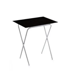 ADA Table Pliante D´appoint Avec Grand Plateau Amovible DHO Noir SC