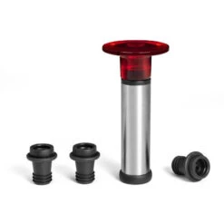 AERO Coffret Pompe à Vide + 3 Bouchons Chef & Sommelier