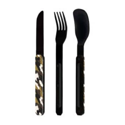 AKINOD 12H34 Set De 3 Couverts Inox Nomades CAMO VERT Finition Black -Peugeot Boutique akinod 12h34 set de 3 couverts inox nomades camo vert finition black p 4