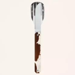 AKINOD 12H34 Set De 3 Couverts Inox Nomades VACHE