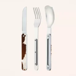 AKINOD 12H34 Set De 3 Couverts Inox Nomades VACHE -Peugeot Boutique akinod 12h34 set de 3 couverts inox nomades vache 4
