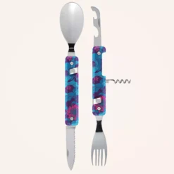 AKINOD 13H25 Set De Couverts Pliants Multifonctions Inox Nomades HIBISCUS -Peugeot Boutique akinod 13h25 set de couverts pliants multifonctions inox nomades champetre p 8