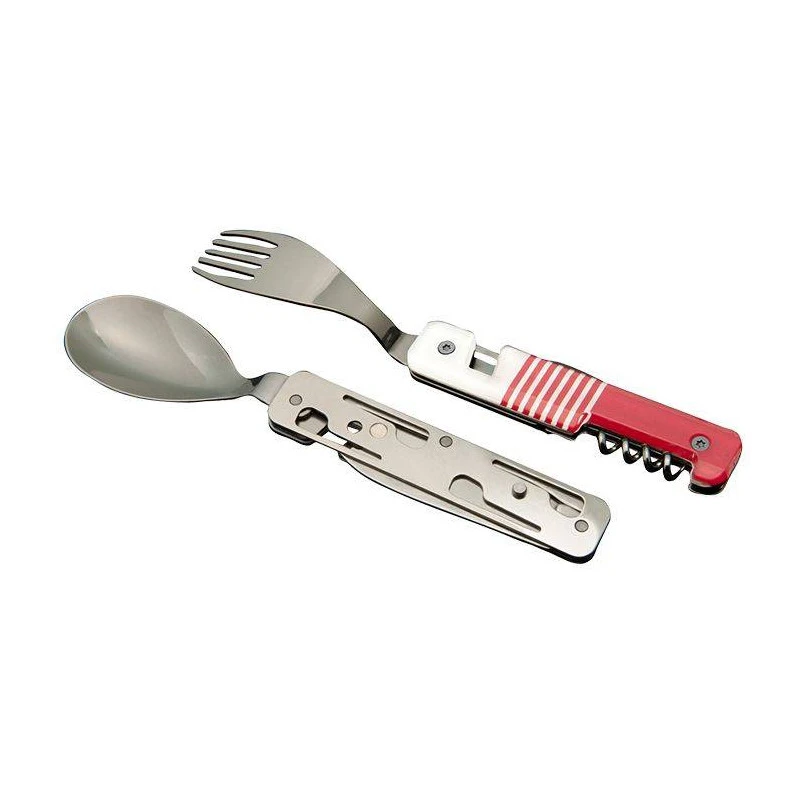 AKINOD 13H25 Set De Couverts Pliants Multifonctions Inox Nomades MARINIERE ROUGE 5 AKINOD 13H25 Set De Couverts Pliants Multifonctions Inox Nomades MARINIERE ROUGE – Image 5