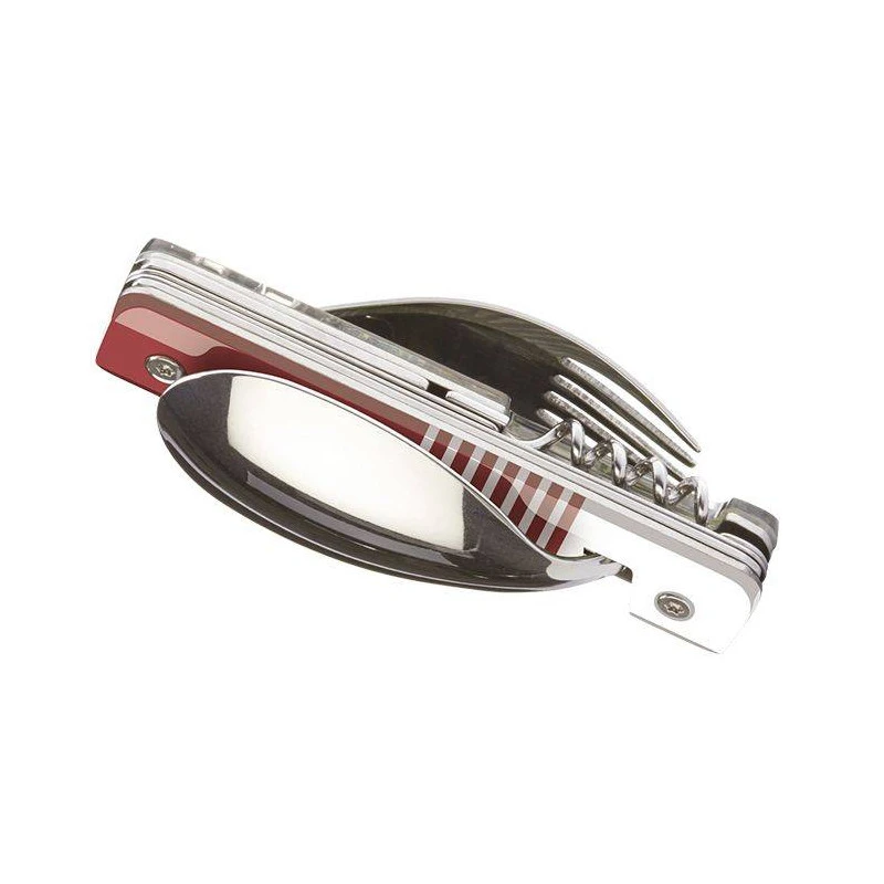 AKINOD 13H25 Set De Couverts Pliants Multifonctions Inox Nomades MARINIERE ROUGE 6 AKINOD 13H25 Set De Couverts Pliants Multifonctions Inox Nomades MARINIERE ROUGE – Image 6