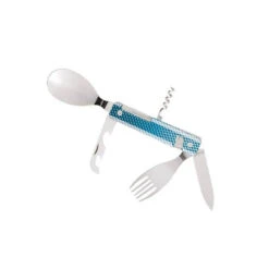 AKINOD 13H25 Set De Couverts Pliants Multifonctions Inox Nomades MOZAIQUE BLEUE -Peugeot Boutique akinod 13h25 set de couverts pliants multifonctions inox nomades mozaique bleue 7