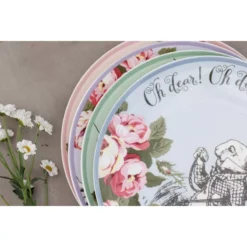 Kitchen Craft ALICE IN WONDERLAND Assiette à Dessert En Porcelaine D21cm KitchenCraft Les 4 Dans Un Coffret Cadeau -Peugeot Boutique alice in wonderland assiette a dessert en porcelaine d21cm kitchencraft les 4 dans un coffret cadeau nvs 8