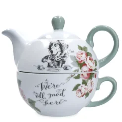 Kitchen Craft ALICE IN WONDERLAND Solitaire En Porcelaine 420 Ml (tasse 290 Ml) KitchenCraft -Peugeot Boutique alice in wonderland solitaire en porcelaine 420 ml tasse 290 ml kitchencraft nvs 3