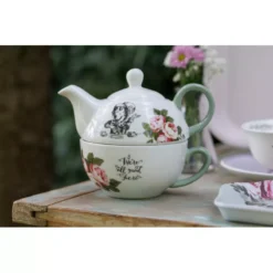 Kitchen Craft ALICE IN WONDERLAND Solitaire En Porcelaine 420 Ml (tasse 290 Ml) KitchenCraft -Peugeot Boutique alice in wonderland solitaire en porcelaine 420 ml tasse 290 ml kitchencraft nvs 9