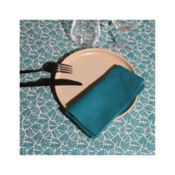 ANTIBES Nappe 100% Coton Enduit 150X150 Ocean SUD ETOFFE