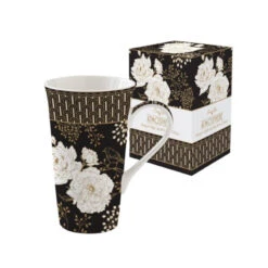 EASY LIFE ART DECO FLOWERS Coffret Mega Mug 60 Cl Porcelaine