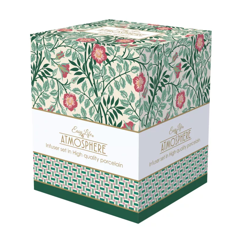 EASY LIFE FLORAL FANTAISY Coffret Tisanière 35 Cl En Porcelaine 6 EASY LIFE FLORAL FANTAISY Coffret Tisanière 35 Cl En Porcelaine – Image 6