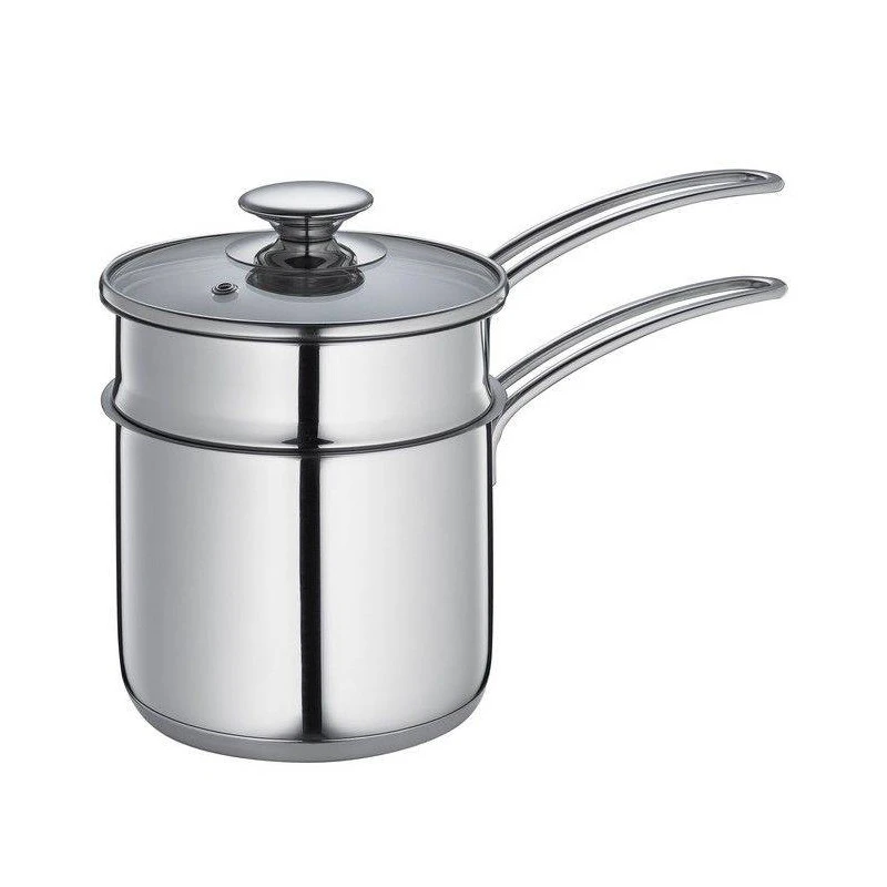Bain Marie Casserole Haute Avec Couvercle Inox KUCHENPROFI 2 Bain Marie Casserole Haute Avec Couvercle Inox KUCHENPROFI – Image 2
