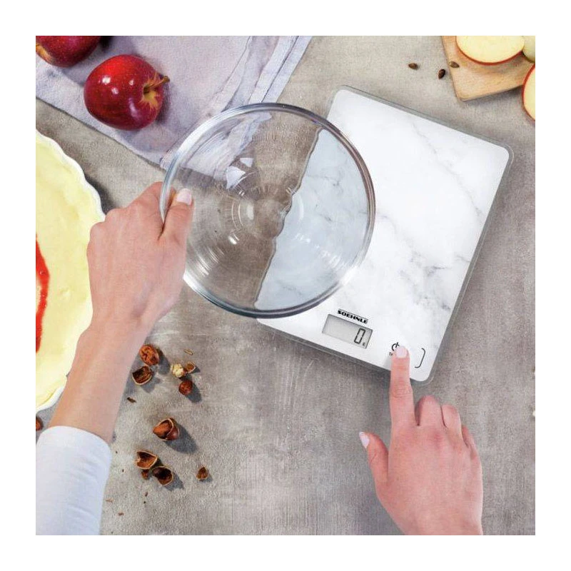 Balance Electronique Page Compact 300 SOEHNLE Marbre Gris 6 Balance Electronique Page Compact 300 SOEHNLE Marbre Gris – Image 6