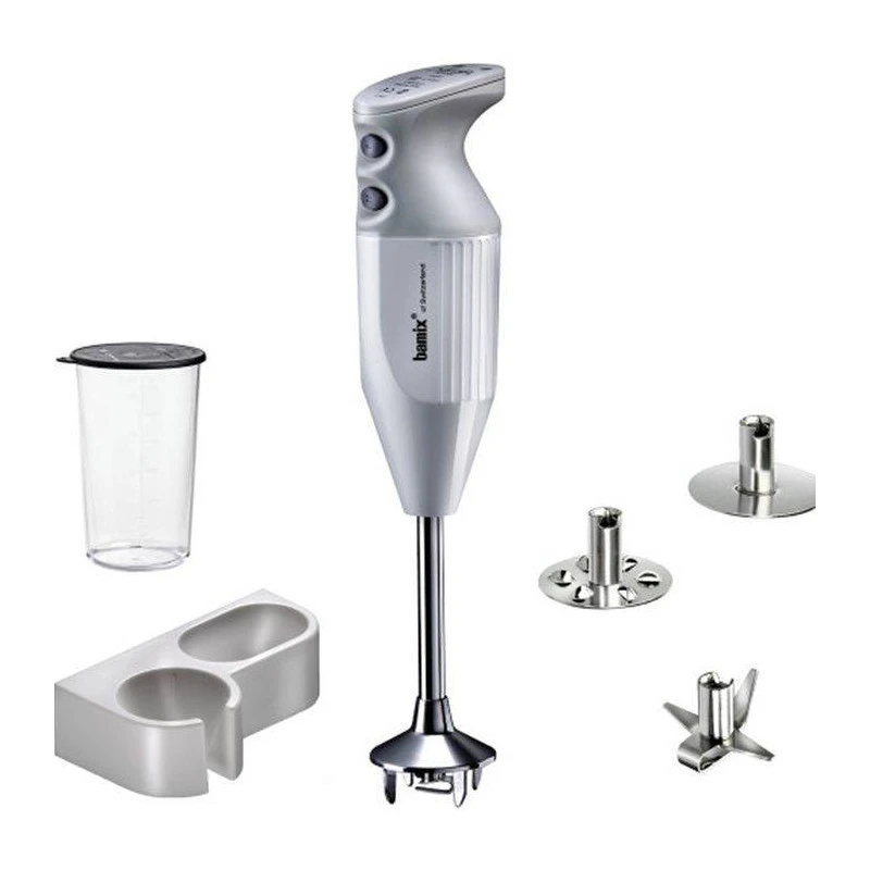 BAMIX Mixeur Plongeant M200 Mono Blanc Et Gris Clair 1 BAMIX Mixeur Plongeant M200 Mono Blanc Et Gris Clair