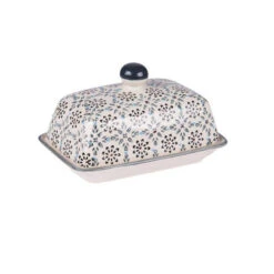 Beurrier Avec Couvercle Cloche Grès NELSON Mandala TABLE PASSION