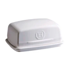 Beurrier Avec Couvercle En Céramique EMILE HENRY Blanc Farine SC