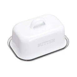 Kitchen Craft Beurrier LIVING NOSTALGIA Acier émaillé Blanc SC