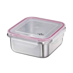 Boîte Alimentaire Lunch Box Hermétique Carrée Inox Kuchenprofi 1.7 L
