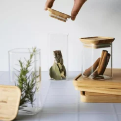 Boite De Conservation Carrée En Verre Pebbly 240 Ml - Les 2 -Peugeot Boutique boite de conservation carree en verre pebbly 240 ml les 2 9