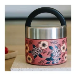 Boîte Repas Isotherme Double Paroi En Inox Qwetch 850 Ml Anémone Terracota -Peugeot Boutique boite repas isotherme double paroi en inox qwetch 850 ml anemone terracota 9