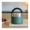 Boîte Repas Isotherme Double Paroi En Inox Qwetch 850 Ml Vert Granite Kaki