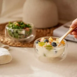 Bols à Double Paroi NUTS Avec Cuillère En Bambou Lot De 2 11 Bols à Double Paroi NUTS Avec Cuillère En Bambou Lot De 2 -Peugeot Boutique bols a double paroi nuts avec cuillere en bambou lot de 2 nvs 3