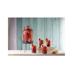 Bonbonne En Verre Strié Avec Robinet Jus Punch Rhum Arrangé KILNER 5 L SC -Peugeot Boutique bonbonne en verre strie avec robinet jus punch rhum arrange kilner 5 l 4