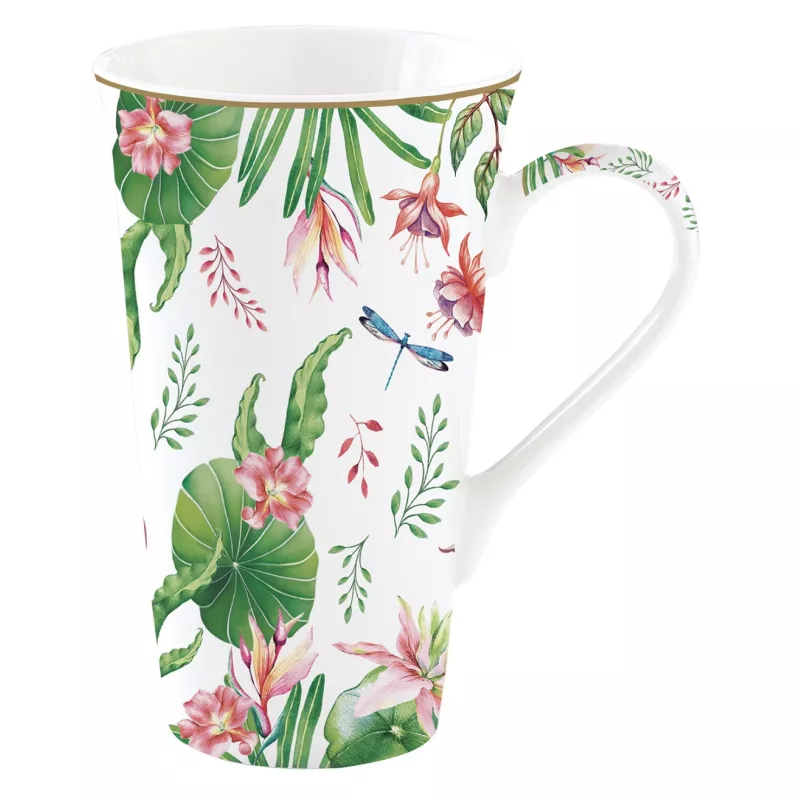 EASY LIFE BOTANIC CHIC Coffret 1 Mégamug 60cl En Porcelaine 1 EASY LIFE BOTANIC CHIC Coffret 1 Mégamug 60cl En Porcelaine