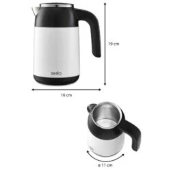 Bouilloire électrique Inox Double Paroi 0.5 L Température Variable SIMEO -Peugeot Boutique bouilloire electrique inox double paroi 05 l temperature variable simeo 12