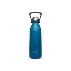 Bouteille Isotherme Double Paroi En Inox Avec Poignée TITAN Qwetch 1.5 L Bleu Canard -Peugeot Boutique bouteille isotherme double paroi en inox avec poignee qwetch 15 l bleu canard dispo 02 05 9