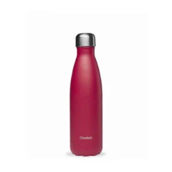 Bouteille Isotherme Double Paroi En Inox Qwetch 500 Ml Framboise Mat