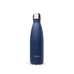 Bouteille Isotherme Double Paroi En Inox Qwetch 500 Ml Granit Bleu Nuit