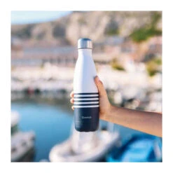 Bouteille Isotherme Double Paroi En Inox Qwetch 500 Ml Marinière Bleu -Peugeot Boutique bouteille isotherme double paroi en inox qwetch 500 ml mariniere bleu 3