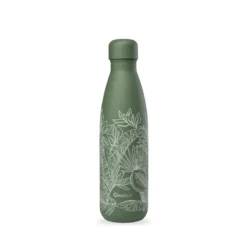 Bouteille Isotherme Double Paroi Qwetch 500 Ml EVERGREEN JUNGLE Édition De Noël