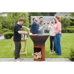 Brasero Barbecue Plancha En Acier Corten Barbecook NESTOR