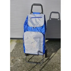 BUGGY Poussette De Marché Chariot De Courses 2 Roues SIDEBAG Bleu Gris -Peugeot Boutique buggy poussette de marche chariot de courses 2 roues sidebag bleu gris p 3