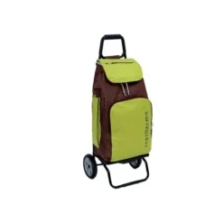 BUGGY Poussette De Marché Chariot De Courses 2 Roues SIDEBAG Marron Vert -Peugeot Boutique buggy poussette de marche chariot de courses 2 roues sidebag marron vert 4