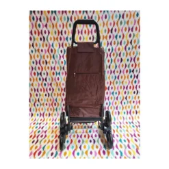 BUGGY Poussette De Marché Chariot De Courses 6 Roues SIDEBAG Marron Vert -Peugeot Boutique buggy poussette de marche chariot de courses 6 roues sidebag marron vert 9
