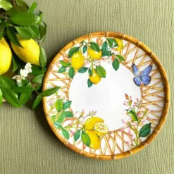 CAPRI Assiette Plate En Mélamine Les Jardins De La Comtesse D28 Cm