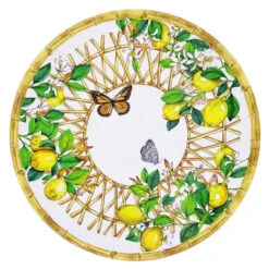 CAPRI Plat Rond En Mélamine Les Jardins De La Comtesse D35,5 Cm