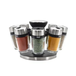 Cole & Mason Caroussel à épices 8 Flacons Avec épices COLE&MASON