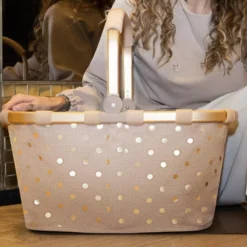 CARRYBAG Panier à Provisions Pliable REISENTHEL DOTS COFFEE 18 CARRYBAG Panier à Provisions Pliable REISENTHEL DOTS COFFEE -Peugeot Boutique carrybag panier a provisions pliable reisenthel dots coffee 8