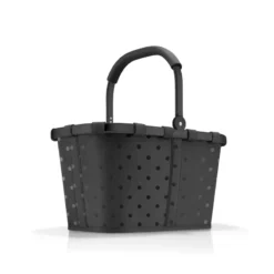 CARRYBAG Panier à Provisions Pliable REISENTHEL Frame Glossy Dots Black