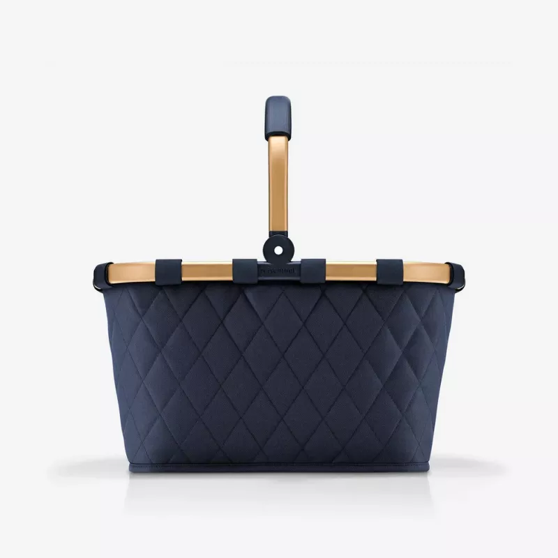 CARRYBAG Panier à Provisions Pliable REISENTHEL Rhombus Midnight Gold 5 CARRYBAG Panier à Provisions Pliable REISENTHEL Rhombus Midnight Gold – Image 5